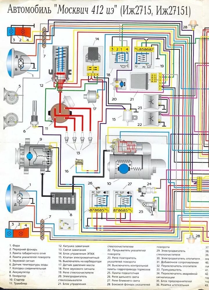 Эл схема Москвич 412. Электрическая схема Москвич 412 ИЖ. Схема электрооборудования Москвич 412 ИЖ. Электрооборудование Москвич ИЖ 412. Схема москвич 2140