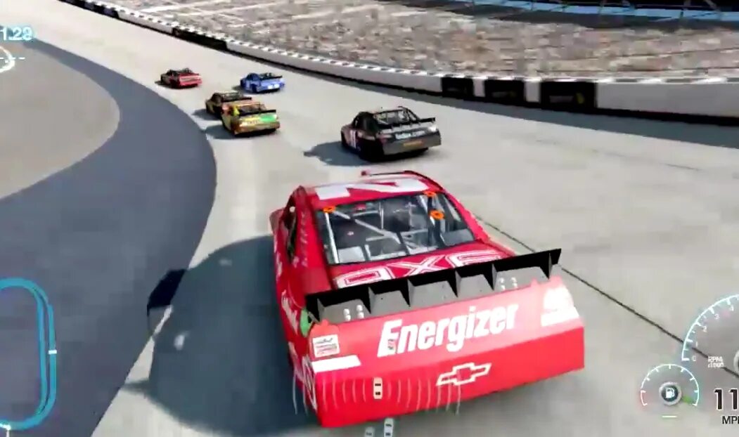 Line gameplay. NASCAR the game: inside line. NASCAR Trailer inside.