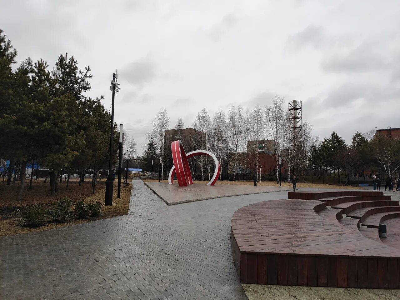 Установленная парке