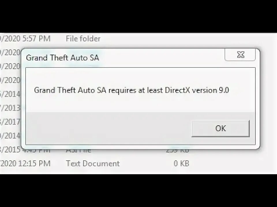 Direct gta sa link generator for android. Ошибка при запуске гта сан андреас directx 9.0. ошибка самп directx 9.0 windows 10. ошибка в сампе directx 9. ошибка самп с директ икс.