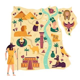 Карта египта нарисовать