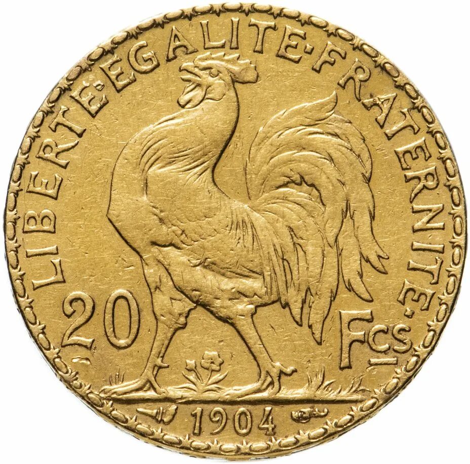Галльский петух Франции. Петух (Золотая монета Франции). Francaise 1910 20 монета. Галльский петух на монетах.
