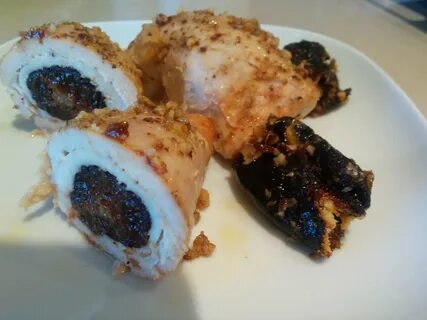 Рулет чернослив грецкий орех и курица