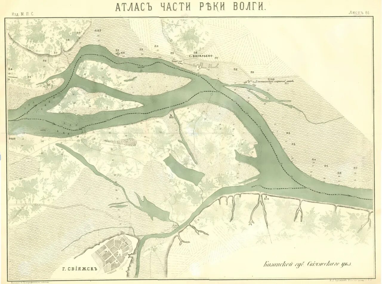 Казань река карта. Карта реки Волга 19 века. Старое русло Волги Казань. Старое русло Волги Болгар. Русло реки Волги до затопления.
