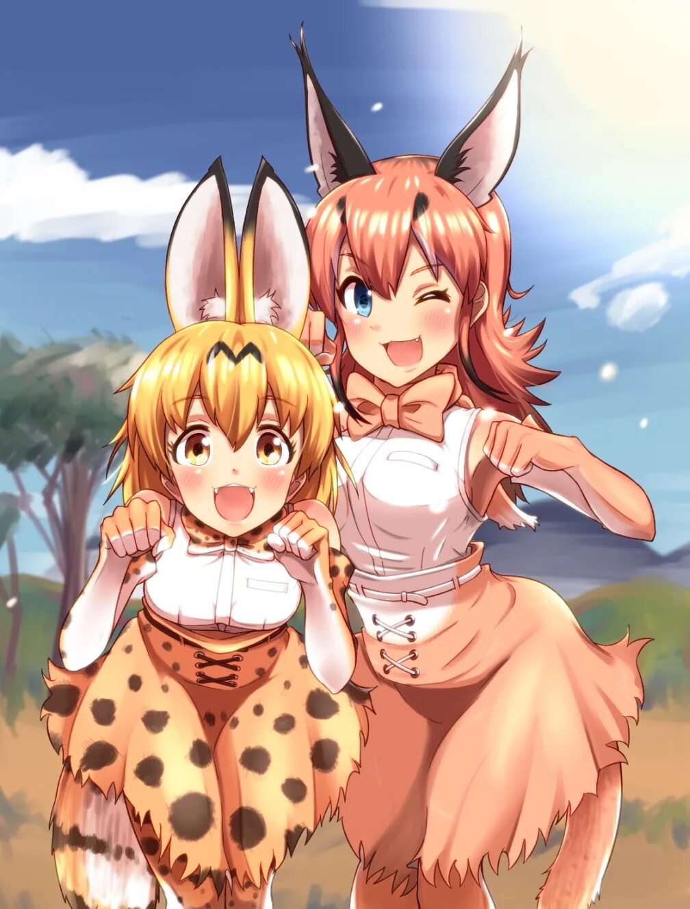 Furrier kemono. Kemono friends каракал. Kemono friends сервал. Kemono friends Serval.