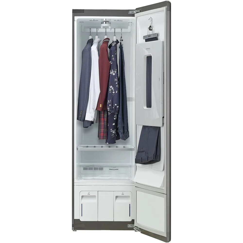 Паровой шкаф отзывы. Паровой шкаф LG Styler s5mb зеркальный. Сушильный шкаф для одежды LG Styler 5. Стайлер для одежды LG s5mb. Паровой шкаф для одежды s5mb Styler LG.