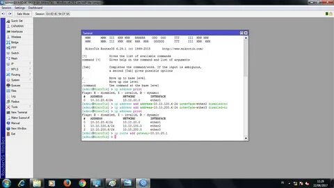 Mikrotik add address
