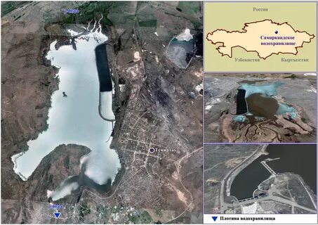 Водохранилища казахстана на карте