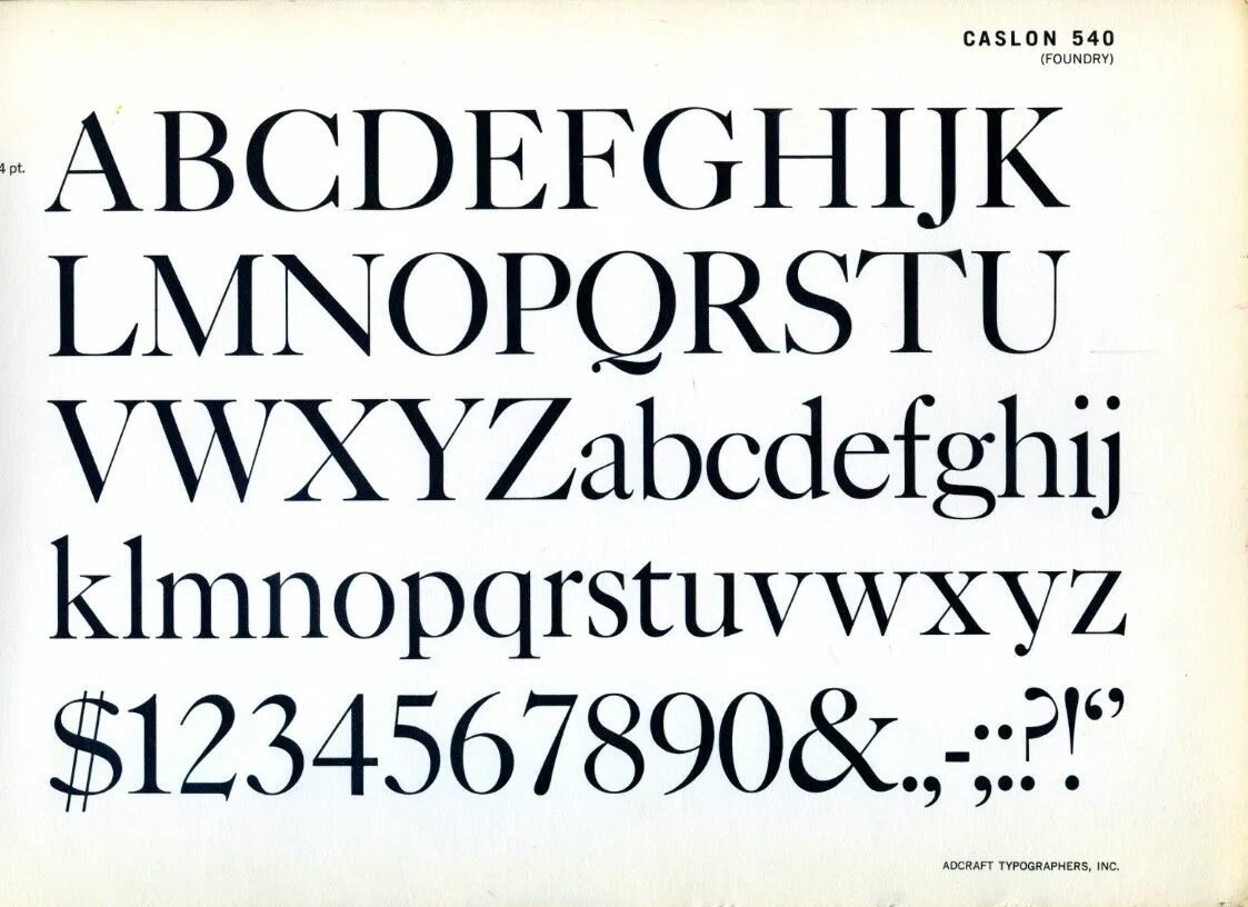 Автор сотен шрифтов. Caslon шрифт. Кэзлон 540. Шрифт Антиква. Переходная Антиква шрифт.