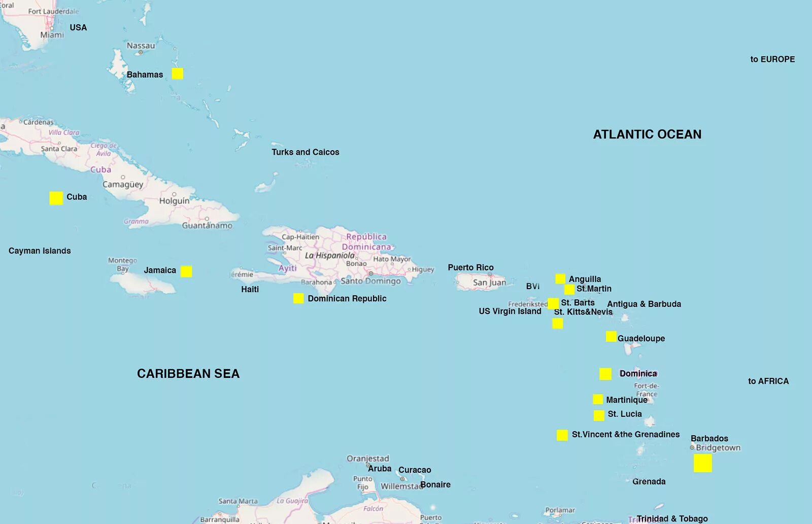 Острова Карибского моря на карте. Перхентианские острова на карте. Caribbean Islands Map. Карибское море на карте.