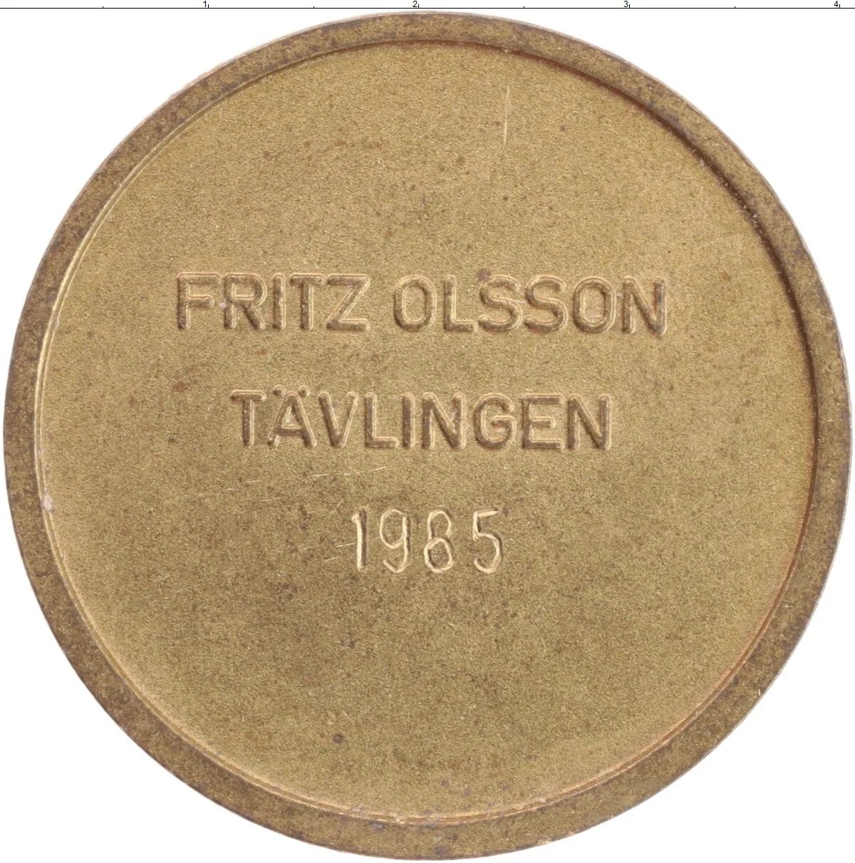 O 76. Монета Швеция 1985. Жетон, Швеция. Бронзовый жетон 1748 года. Швеция жетон 1897 года.
