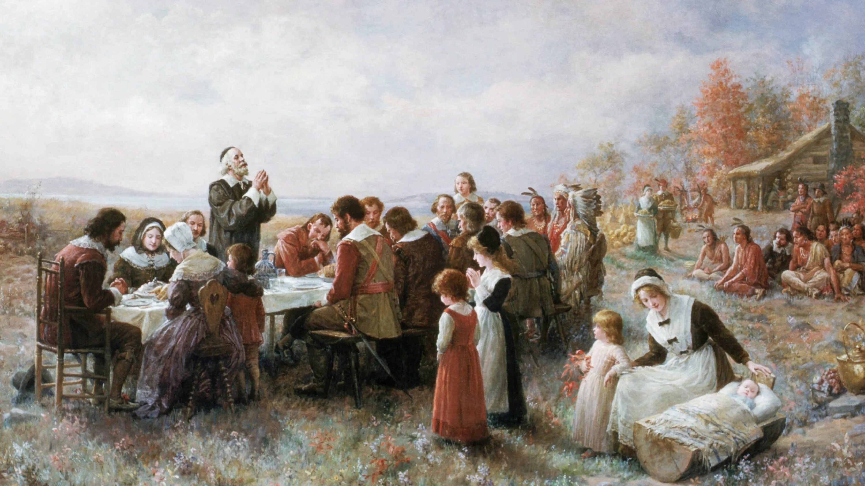 Pilgrims (Пилигримы). День Благодарения в США история. Пилигримы и индейцы день Благодарения.