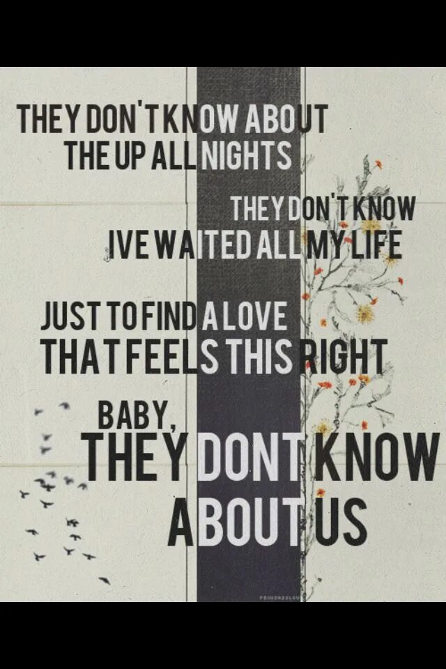 They don t get only. One direction they don&#039;t know about us перевод.
