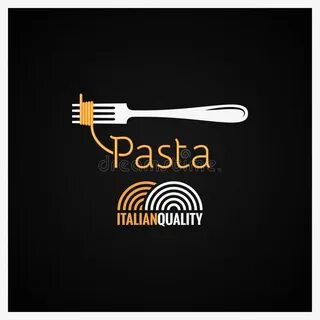 Spaghetti pasta plate fork menu background. 