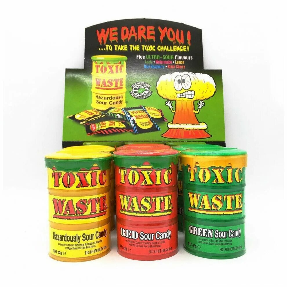 Toxic waste конфеты. Кислые конфеты Toxic waste. Toxic waste Green 42гр. Токсик леденцы Грин 42гр (зеленая бочка). Токсик конфеты