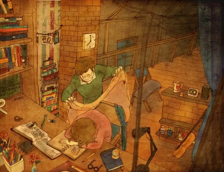 Художница puuung. Puuung книги. Человек он в мелочах. Счастье в мелочах иллюстрация. Человек он в мелочах.