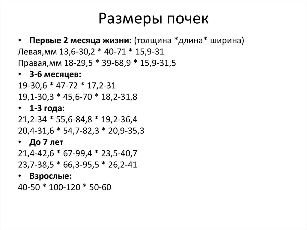 Размер почек у человека норма. Размеры почки в норме по УЗИ У женщин таблица на русском. Размер почки в норме у мужчин по возрасту таблица. УЗИ почек таблица нормальные показатели.