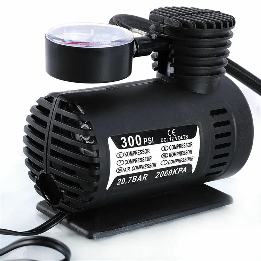 Компрессор 12v купить. Автомобильный компрессор 300 psi Air Compressor. DC 12v 300 psi Air Compressor. Автомобильный компрессор Air Compressor dc12v. Насос автомобильный 300 psi Portable 12 Volt Air Compressor.