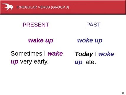 Present simple wake