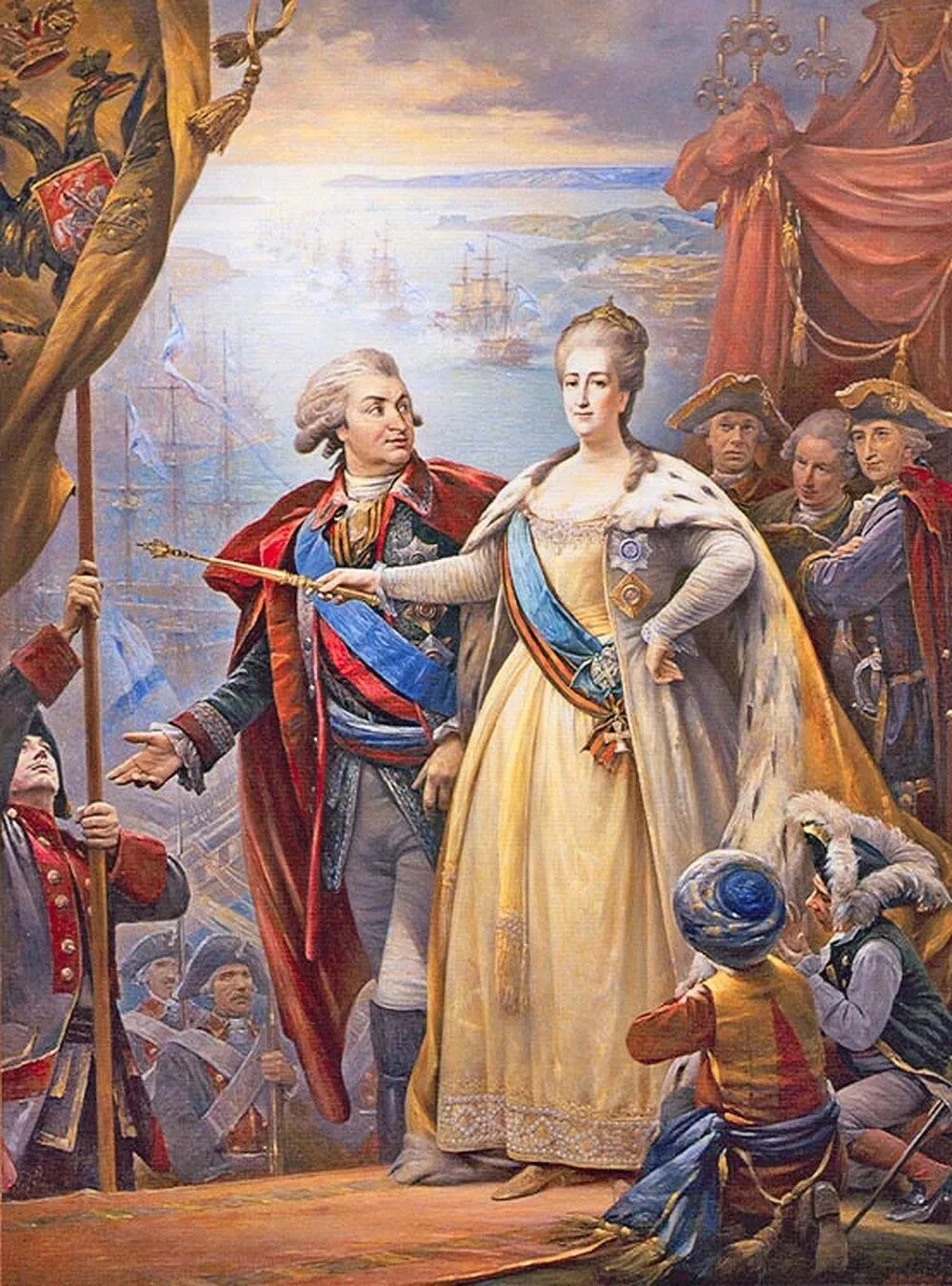 Исторические картинки. Потемкин и Екатерина 2. Потёмкин Григорий и Екатерина. Григорий Александрович Потёмкин и ЕК. Триумф Екатерины картина.