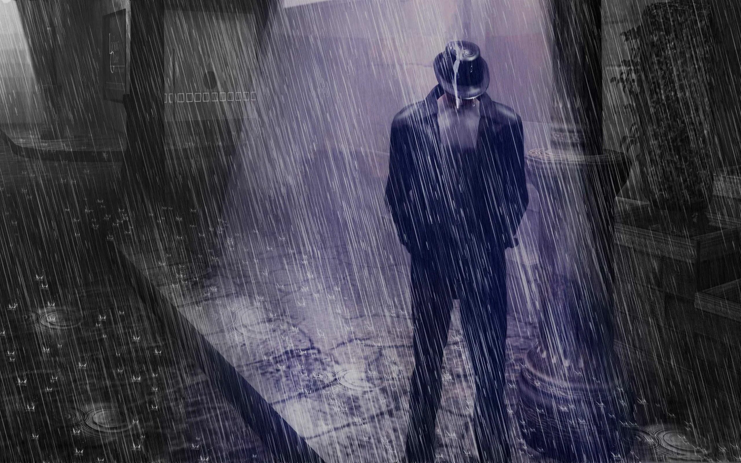 Krick drowning in the rain