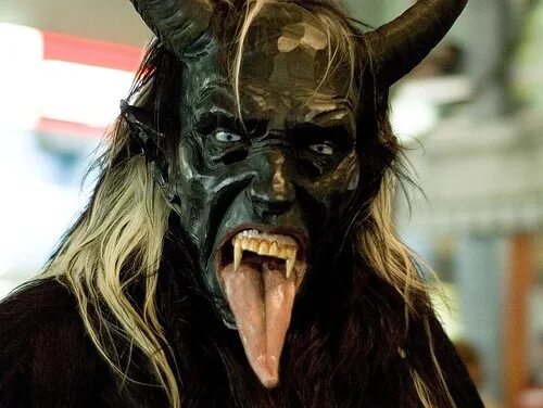 Krampus / Perchten Scary faces, Creepy christmas, Krampus movie