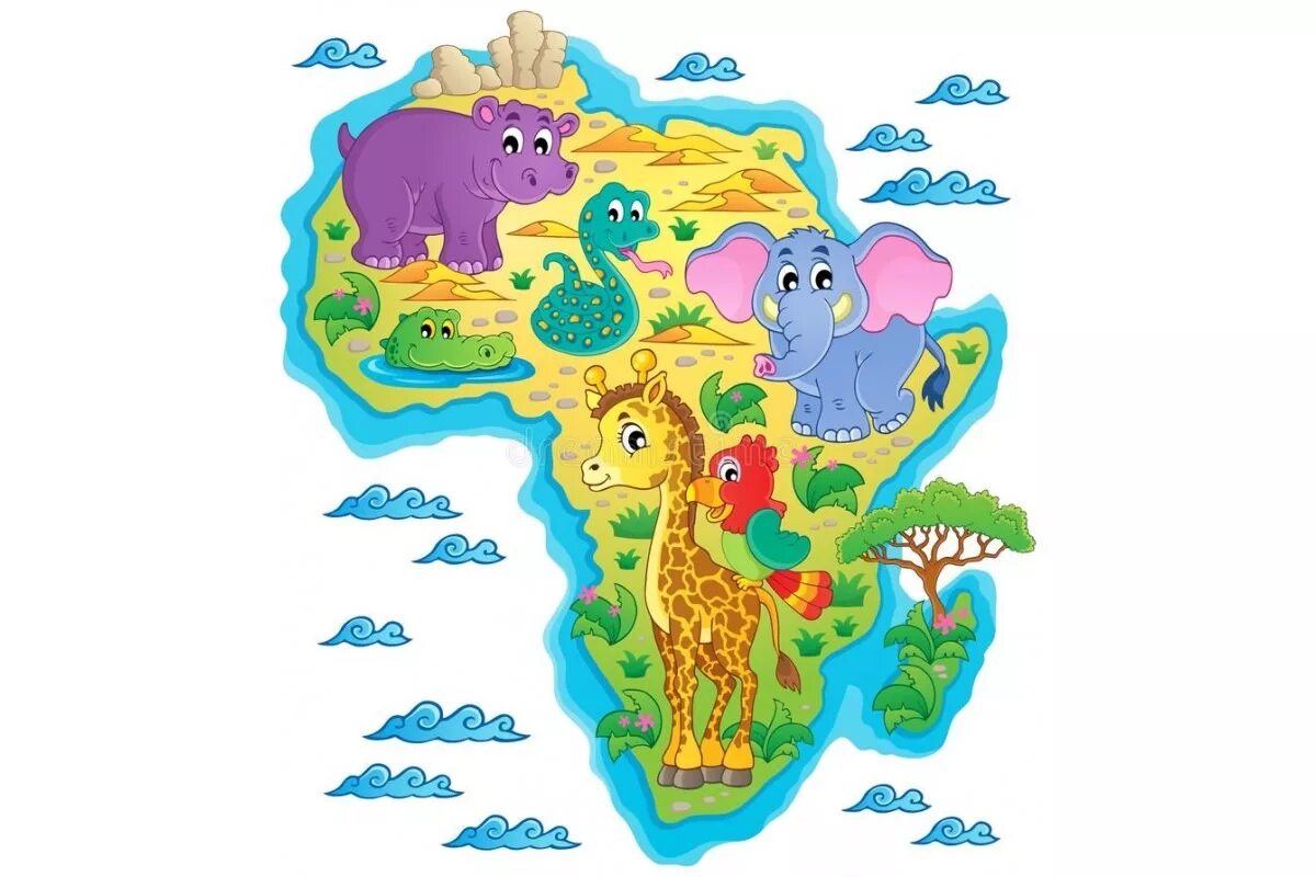 Животные африки 2 класс. Материки для дошкольников. Африка карта для детей. Континенты для детей. Животные континентов для детей.