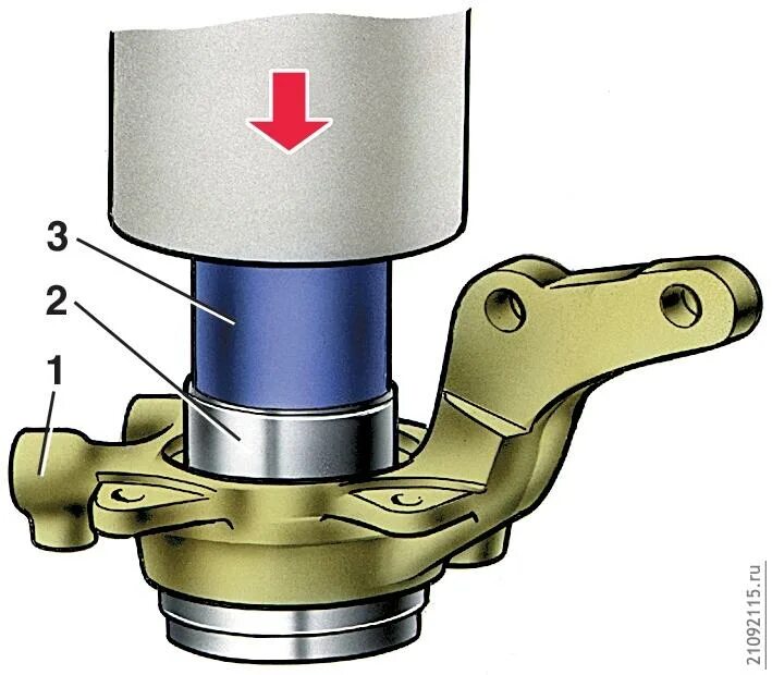 Запрессовка подшипника в ступицу. Запрессовка подшипника в поворотный кулак. Запрессовка подшипника в поворотный кулак ВАЗ 2110. Запрессовка передней ступицы ВАЗ 2115. Съемник поворотного кулака