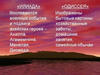Поступки одиссея