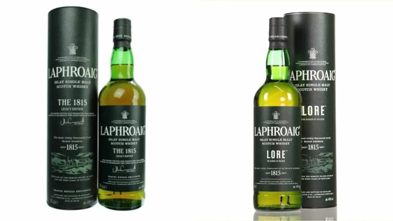 Laphroaig four. Laphroaig the 1815 legacy edition. laphroaig lore.