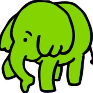 Green elephant
