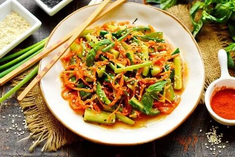 Салат с кунжутом по корейски