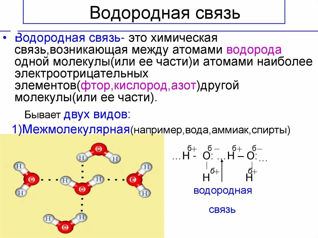 Водородные соединения примеры. Тип химической связи между атомами в молекуле. Водородная химическая связь примеры соединений. Водородная химическая связь схема. Водородная химическая связь это 8 кл.