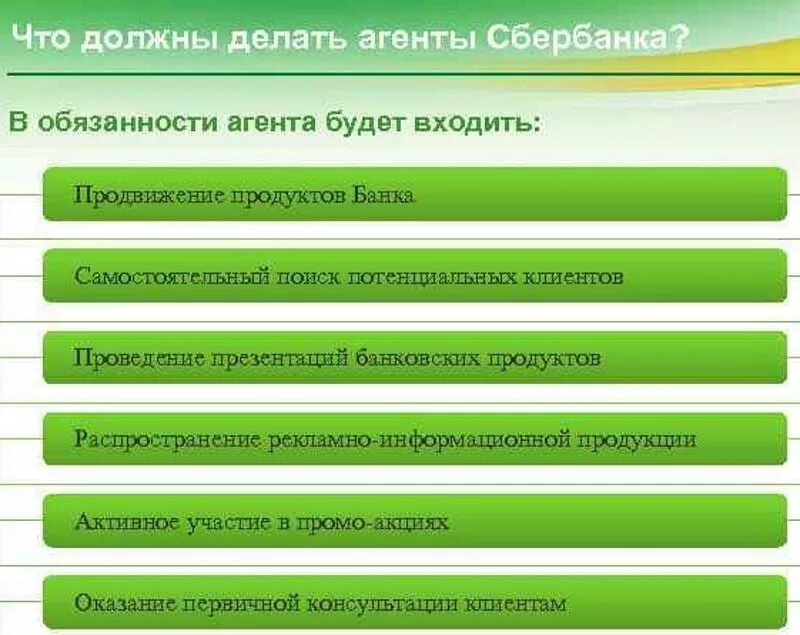 Чего не будет делать банк. Обязанности агента банка. Обязанности сотрудника Сбербанка. Обязанности консультанта в Сбербанке. Должности в Сбербанке.