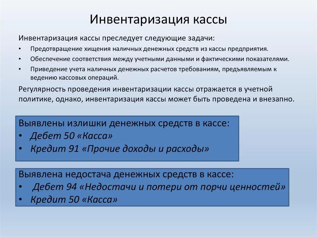 Наличие денежных средств в кассе. Инвентаризация кассы. Инвентаризация денежных средств в кассе. Инвентаризация кассы проводится. Порядок проведения инвентаризации кассы.