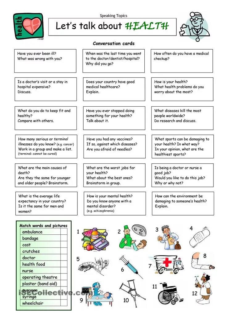 A to let card. Health worksheet вопросы. темы для speaking cards. speaking задания. говорение worksheets.