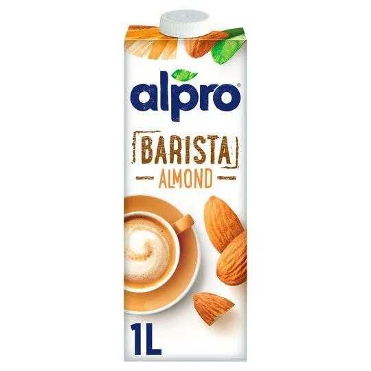 Alpro barista. Alpro Barista Almond. Напиток миндальный Barista Alpro 1л. Миндальное молоко Alpro Barista. Альпро бариста миндальное молоко.