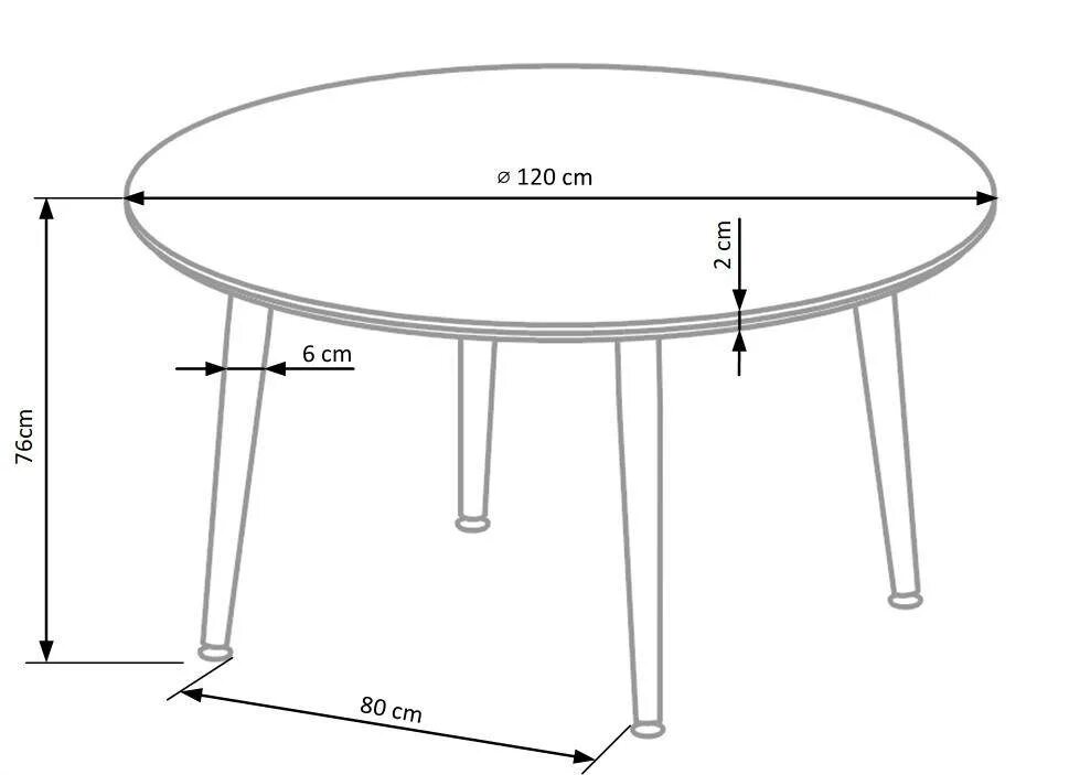 Габариты обеденного стола 120х. Стол стандарт Эра. Круглый обеденный стол габариты. Круглый кухонный стол диаметр.