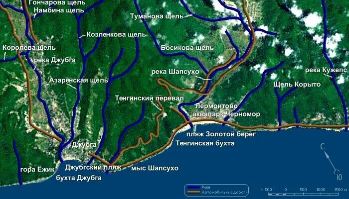 Как добраться до лермонтово. Бухта Инал и Джубга на карте. Карта Джубга Туапсе. Джубга на карте Краснодарского края. Карта Черноморского побережья Джубга Туапсе.