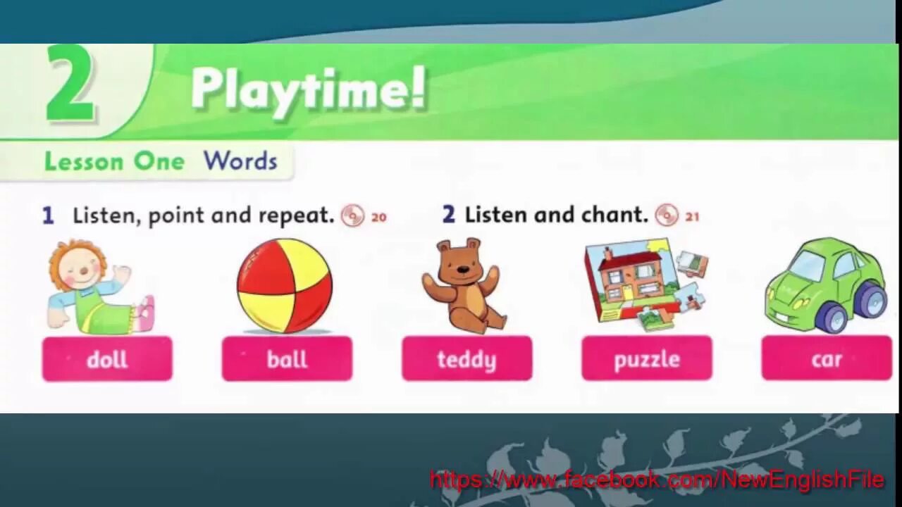 Lesson one words