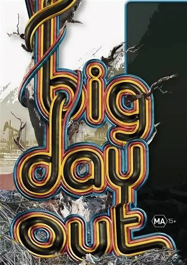 Постер музыкального фестиваля. Gigo логотип. Big day. Silverchair diorama. A day out.