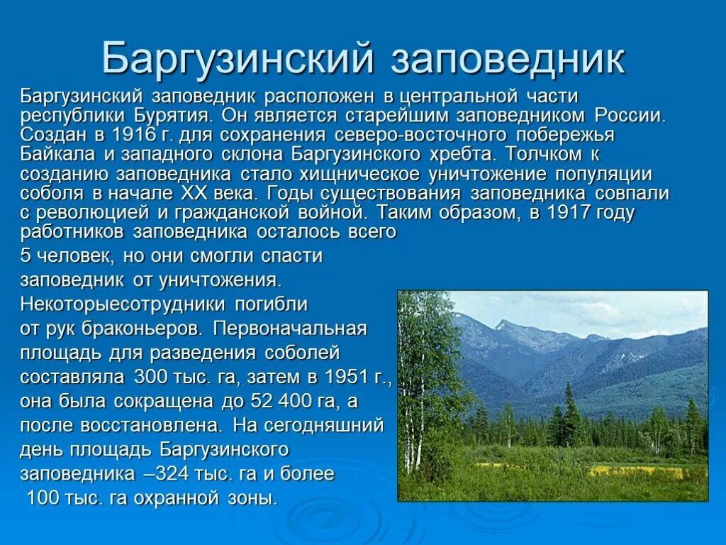 Про заповедник россии