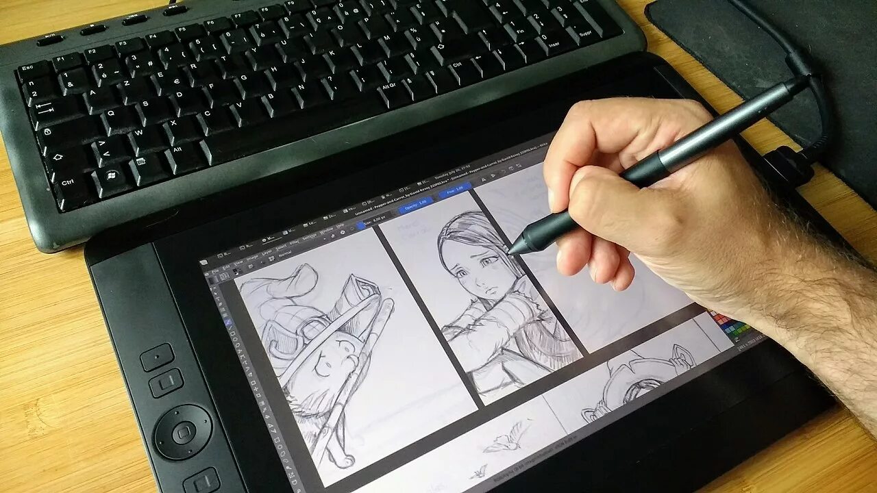 Pen drawing pad. Wacom Cintiq 13. Wacom Cintiq 13hd. Wacom Cintiq 13hd Arm.