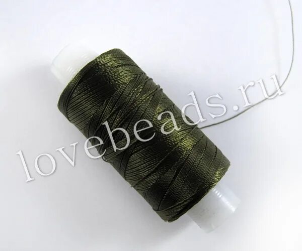 нить темная зеленая