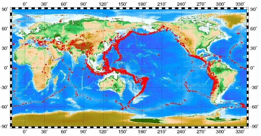 Землетрясение карта землетрясений реальном. Карта зон сейсмической активности. Зоны сейсмической активности России на карте.
