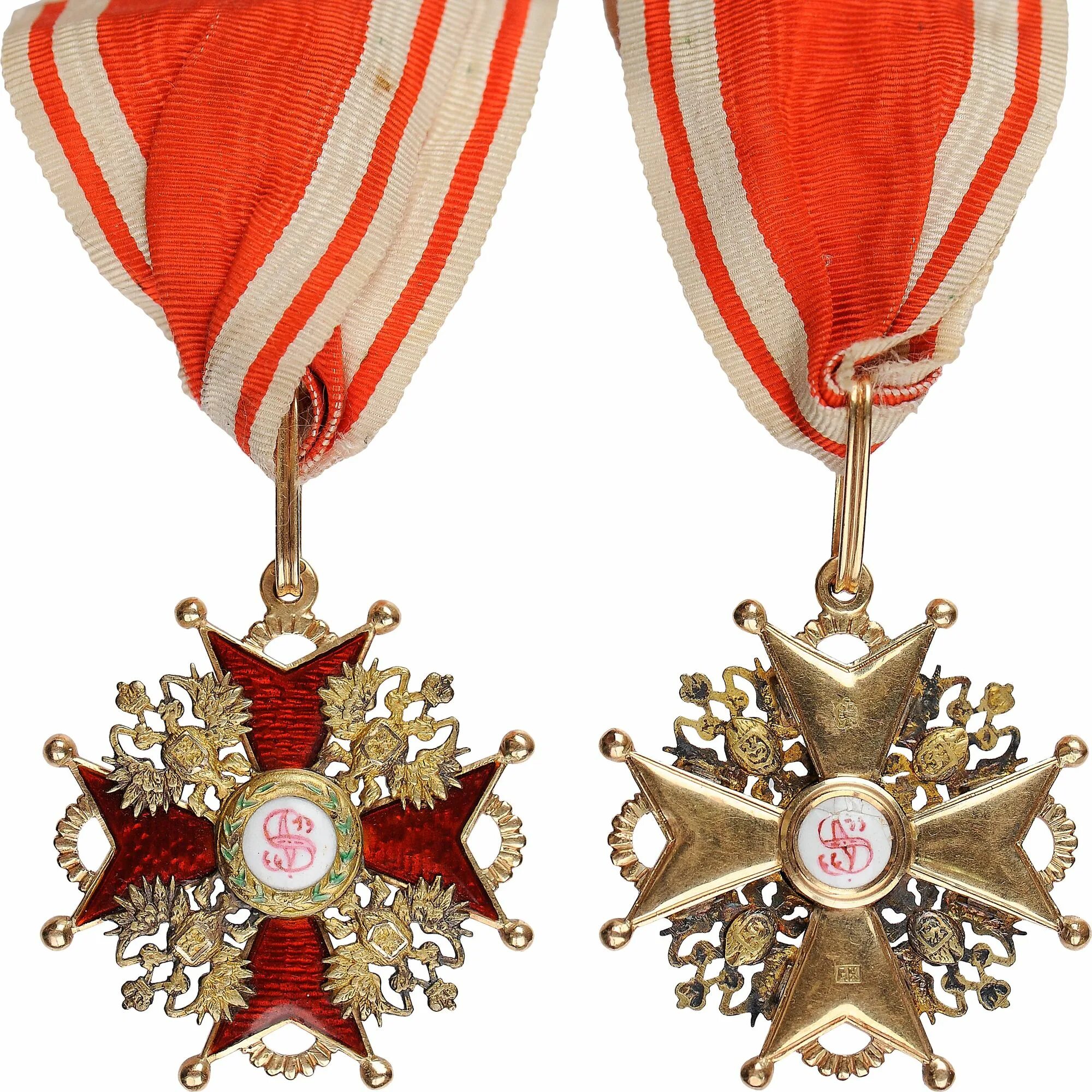 "Знак Ордена Св. Станислава 1-й степени. Фирма ""Кеммерер и Кейбель"", Санкт-Пет