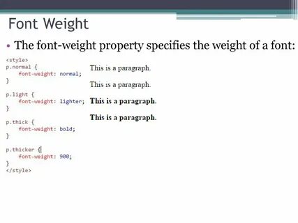 Weight шрифта