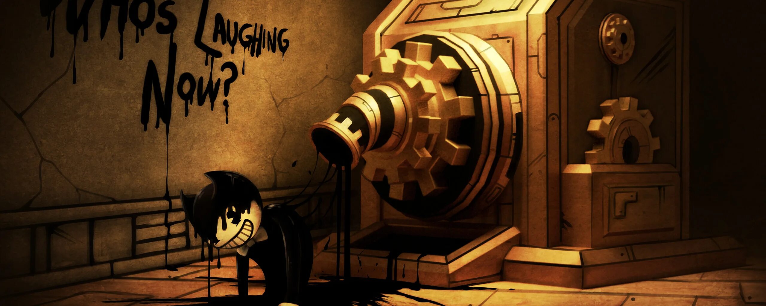 Bendy and the Ink Machine обложка. Чернильная машина Старая версия. Фон БЕНДИ. Чернильная машина читы