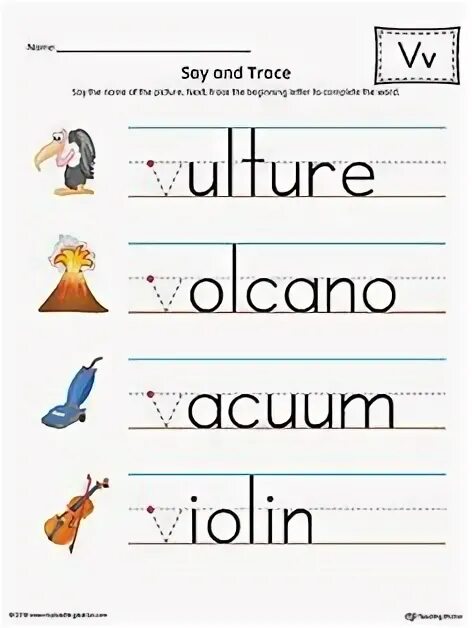 Letter r worksheet. Letter k tracing. Letter m words. Words beginning with l. Trace and say.