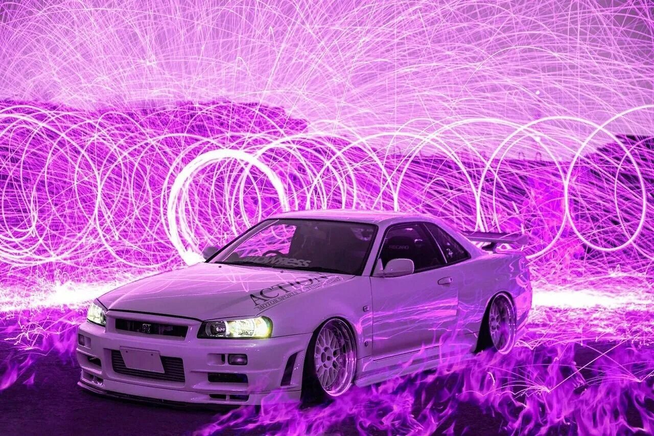 Nissan Skyline GTR r34 фиолетовый. Nissan Skyline r34 aesthetic. Nissan Skyline r34 фиолетовый. Ниссан ГТР 34. Фонк automotivo empurra